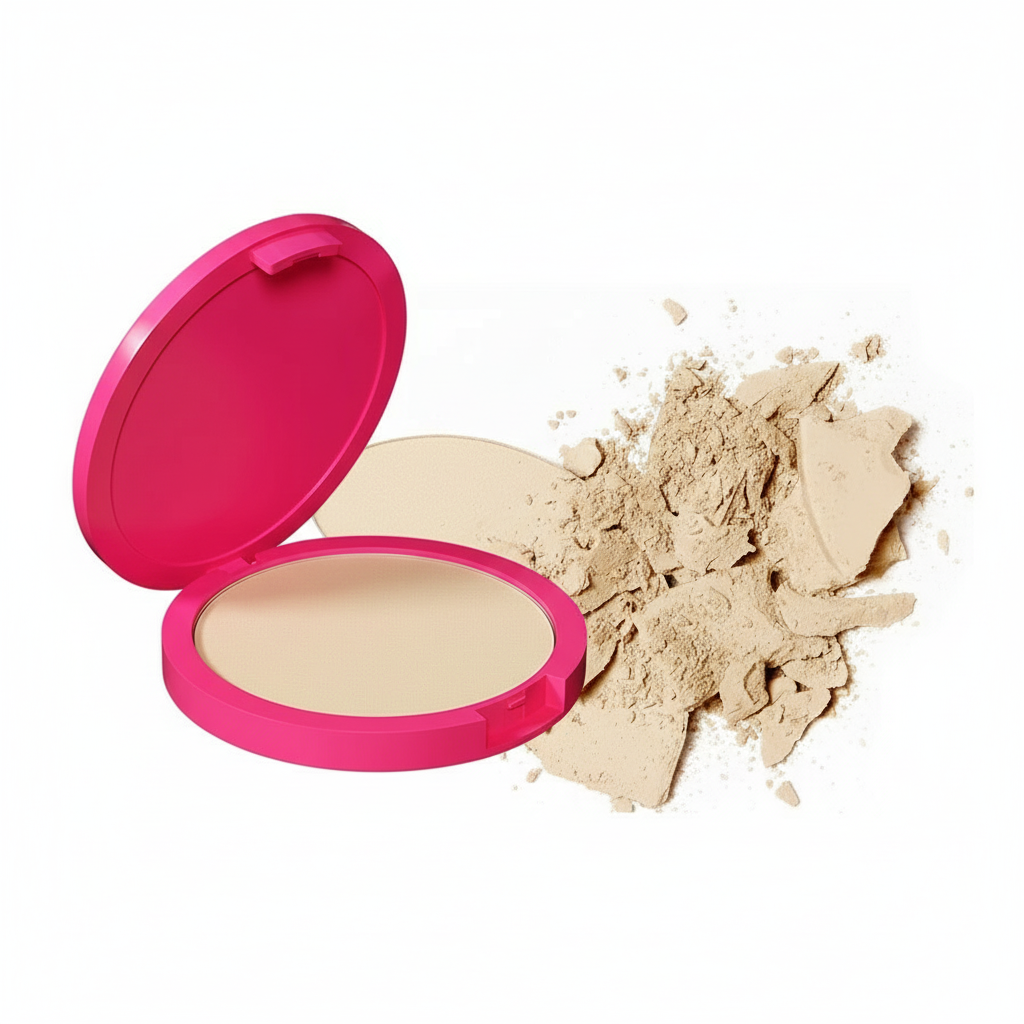 Poudre Compacte Mat Anti-Brillance – Teint Lumineux et Unifié