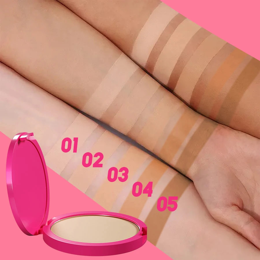 Poudre Compacte Mat Anti-Brillance – Teint Lumineux et Unifié