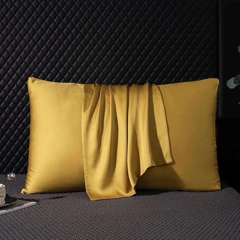 Taie d’Oreiller en Soie de Mûrier – 100 % Soie Pure de Luxe