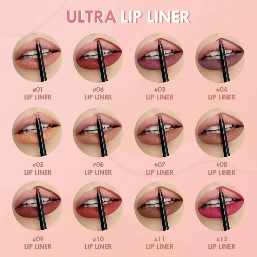 Crayon à Lèvres Mat Waterproof – Longue Tenue & Sans Transfert