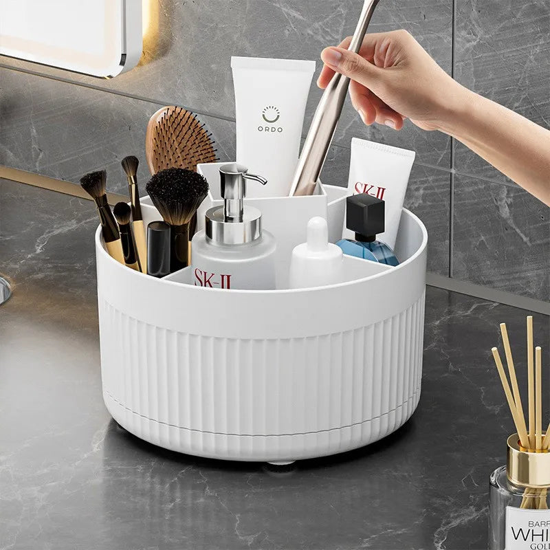 Organisateur Beauté Rond – Rangement Compact et Élégant