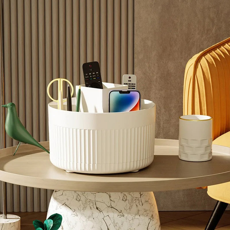 Organisateur Beauté Rond – Rangement Compact et Élégant