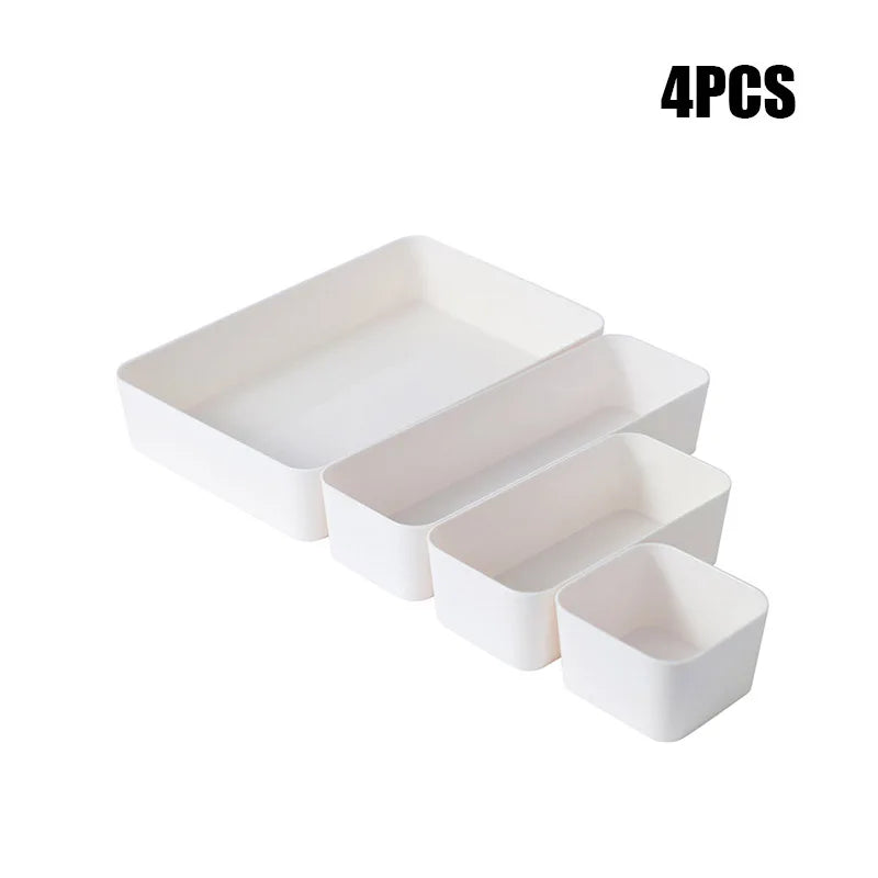 Organisateur à Tiroirs Modulaires Transparent – Boîte de Rangement Minimaliste