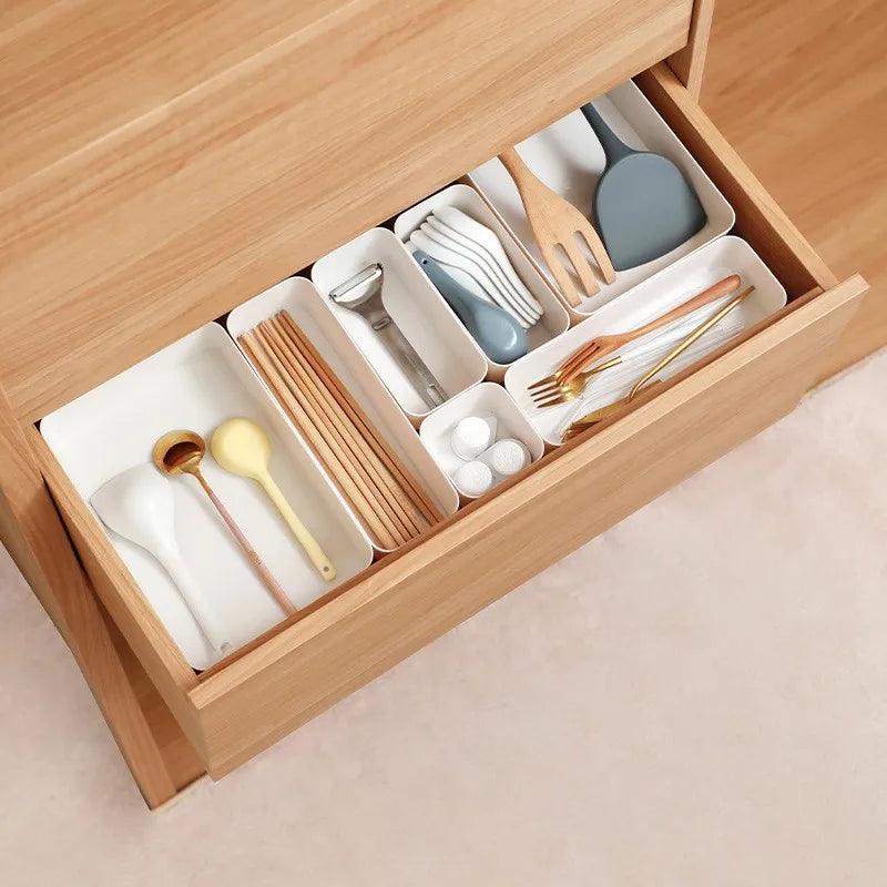 Organisateur à Tiroirs Modulaires Transparent – Boîte de Rangement Minimaliste